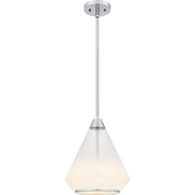 Quoizel Haze 1Light Mini Pendant, Polished Chrome/Clear Ombre Glass - QP6750C