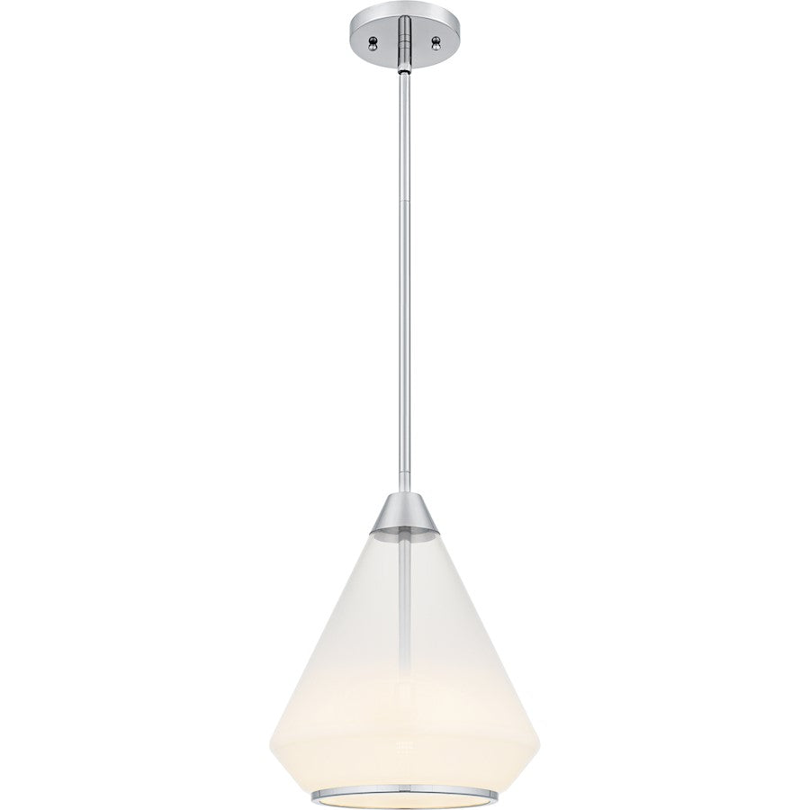 Quoizel Haze 1Light Mini Pendant, Polished Chrome/Clear Ombre Glass - QP6750C