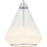 Quoizel Haze 1Light Mini Pendant, Polished Chrome/Clear Ombre Glass