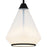 Quoizel Haze 1Light Mini Pendant, Matte Black/Clear Ombre Glass