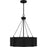 Quoizel Zyler 4 Light Pendant, Matte Black/Metal