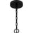 Quoizel Zyler 4 Light Pendant, Matte Black/Metal