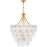 Quoizel Lilestone 7Light Pendant, Gold Leaf/Clear Seedy Glass
