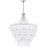 Quoizel Lilestone 7Light Pendant, Silver Leaf/Clear Seedy Glass