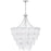 Quoizel Lilestone 7Light Pendant, Silver Leaf/Clear Seedy Glass
