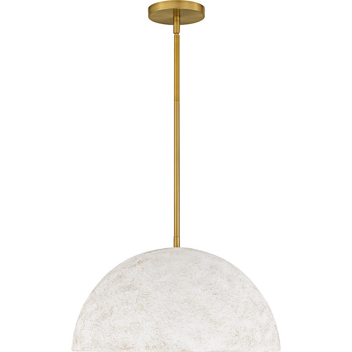 Quoizel Portia 3Light Pendant, Brushed Gold/Metal