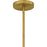 Quoizel Portia 3Light Pendant, Brushed Gold/Metal