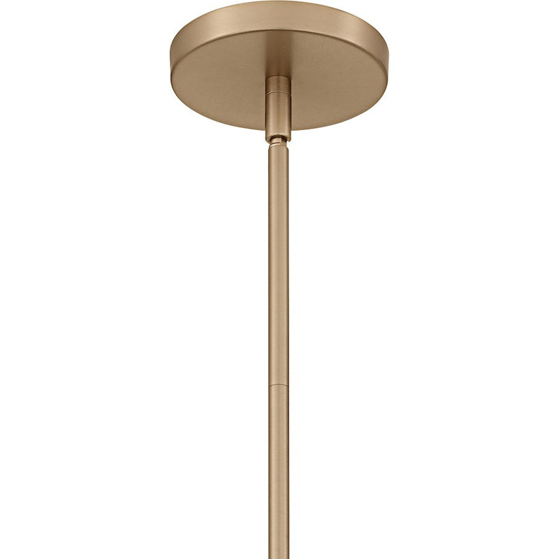 Quoizel Solebay 3Light Pendant, Bronze Gold/Rattan