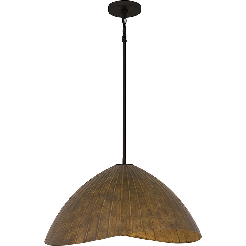Quoizel Ariel 4Light Pendant, Matte Black/Metal
