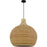Quoizel Sycamore 4Light Pendant, Matte Black/Rattan