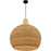 Quoizel Sycamore 4Light Pendant, Matte Black/Rattan
