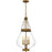 Quoizel Wallace 4Light Pendant, Weathered Brass/Clear Glass - QP6803WS