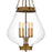 Quoizel Wallace 4Light Pendant, Weathered Brass/Clear Glass