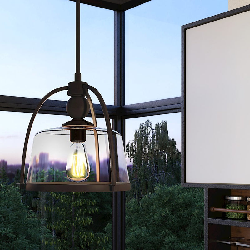 Quoizel 1 Light Quoizel Piccolo Mini Pendant in Western Bronze