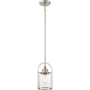 Quoizel Payson 1 Light Mini Pendant, Brushed Nickel