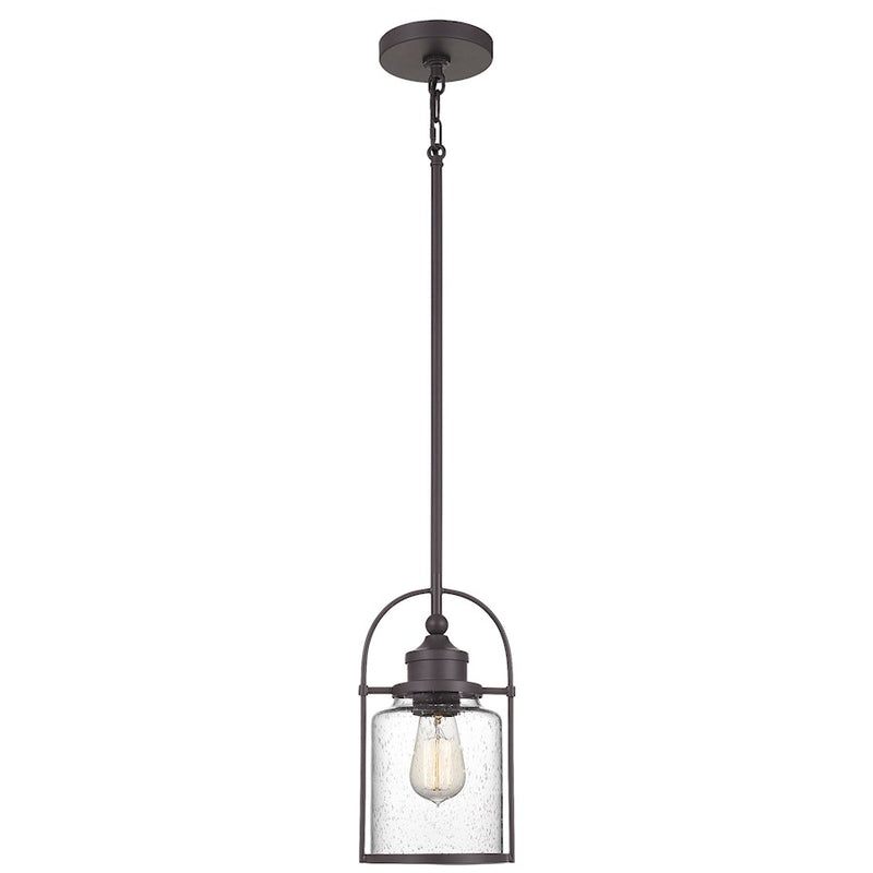 Quoizel Payson 1 Light 6" Mini Pendant, Western Bronze