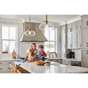 Quoizel Merino 13in 1-Light Pendant | Rustic Tarnished Bronze and Clear Glass | Kitchen Island & Dining Room | Model QPP4033TK