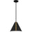Quoizel Hyde 1 Light Mini Pendant, Matte Black/Metal
