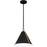 Quoizel Hyde 1 Light Mini Pendant, Matte Black/Metal