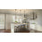 Quoizel Burbidge 1 Light Mini Pendant, Matte Black/Cream Linen
