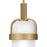 Quoizel Duval 1 Light Mini Pendant, Aged Brass/Alabaster Glass