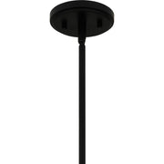 Quoizel Wren 10in 1-Light Pendant | Industrial Matte Black Metal | Kitchen Island & Bar | 10.25 x 10.25 x 15 in | Model QPP6196MBK
