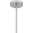 Quoizel Marza 1Lt Mini Pendant, Nickel/Clear Hammered Ribbed Glass