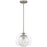 Quoizel Eslinger 1Lt Mini Pendant, Nickel/Clear/Cloud Inside/Clear - QPP6774BN