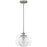 Quoizel Eslinger 1Lt Mini Pendant, Nickel/Clear/Cloud Inside/Clear