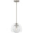 Quoizel Eslinger 1Lt Mini Pendant, Nickel/Clear/Cloud Inside/Clear