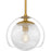 Quoizel Eslinger 1Lt Mini Pendant, Gold/Clear/Cloud/Clear