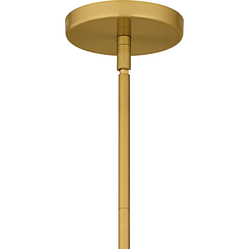 Quoizel Eslinger 1Lt Mini Pendant, Gold/Clear/Cloud/Clear