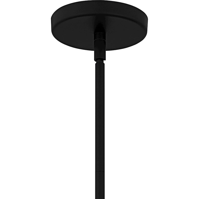 Quoizel Eslinger 1Lt Mini Pendant, Black/Clear/Cloud/Clear