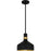 Quoizel Arbor 1Lt Mini Pendant, Black/Metal(mbk+brg+s85 Inside) - QPP6804MBK