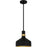 Quoizel Arbor 1Lt Mini Pendant, Black/Metal(mbk/brg/s85 Inside)
