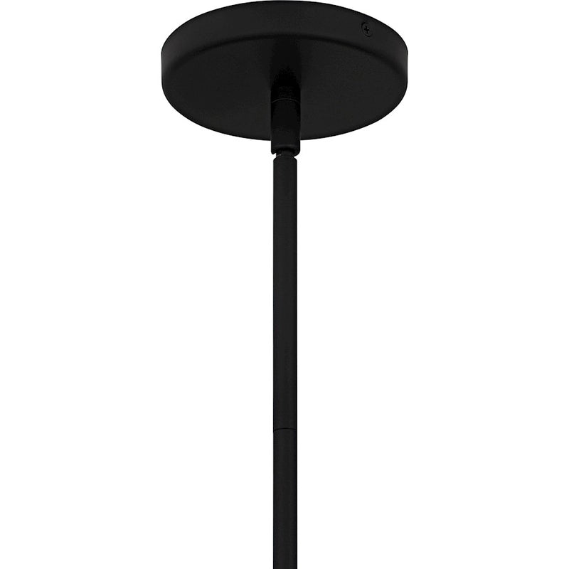 Quoizel Arbor 1Lt Mini Pendant, Black/Metal(mbk/brg/s85 Inside)