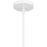 Quoizel Arbor 1Light Mini Pendant, Matte White/Metal(w/brg)