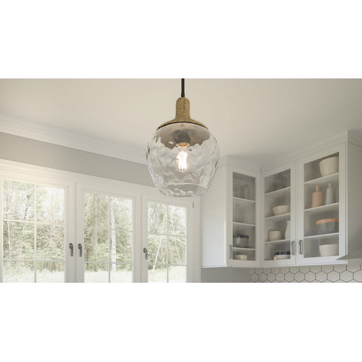 Quoizel Royer 1 Light Mini Pendant, Matte Black