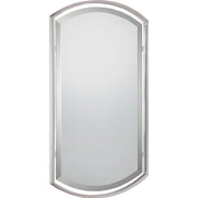 Quoizel Breckenridge 35in Rectangular Wall Mirror | Brushed Nickel Steel Frame | Bathroom & Entryway Accent | Model QR1419BN
