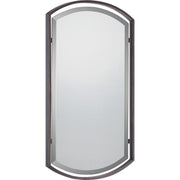 Quoizel Breckenridge 35in Rectangular Wall Mirror | Palladian Bronze Steel Frame | Bathroom & Entryway Accent | Model QR1419PN