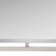 Quoizel Marcos 32in Rectangular Wall Mirror | Brushed Nickel Steel Frame | Bathroom & Entryway Vanity Mirror | 24 x 1 x 32 in | Model QR1857BN