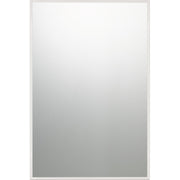 Quoizel Lockport 36in Rectangular Wall Mirror | Polished Chrome Steel Frame | Bathroom & Entryway Vanity Mirror | 24 x 1 x 36 in | Model QR3331