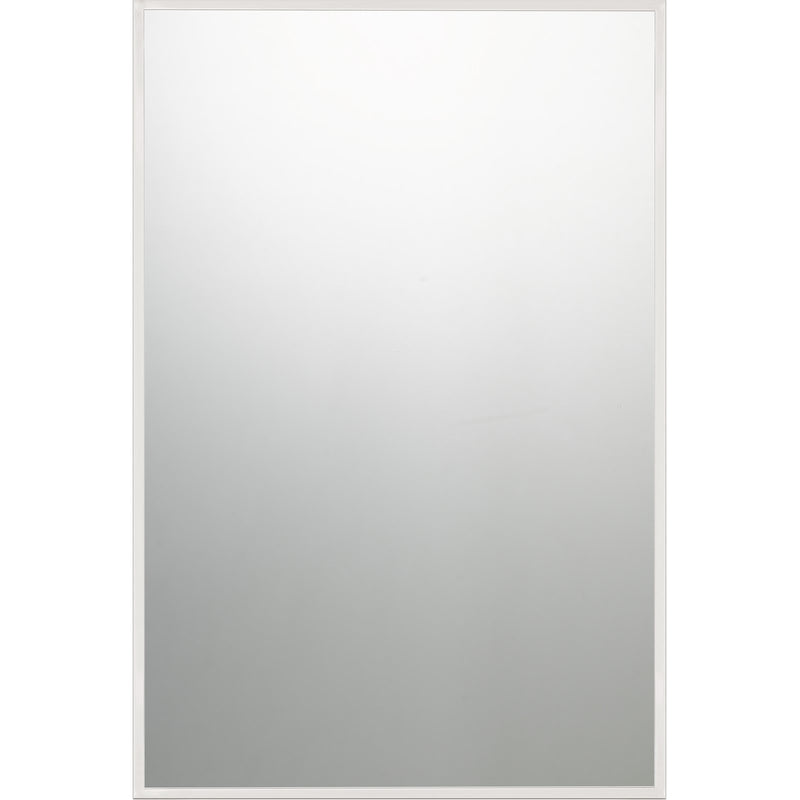 Quoizel Lockport 36in Rectangular Wall Mirror | Polished Chrome Steel Frame | Bathroom & Entryway Vanity Mirror | 24 x 1 x 36 in | Model QR3331