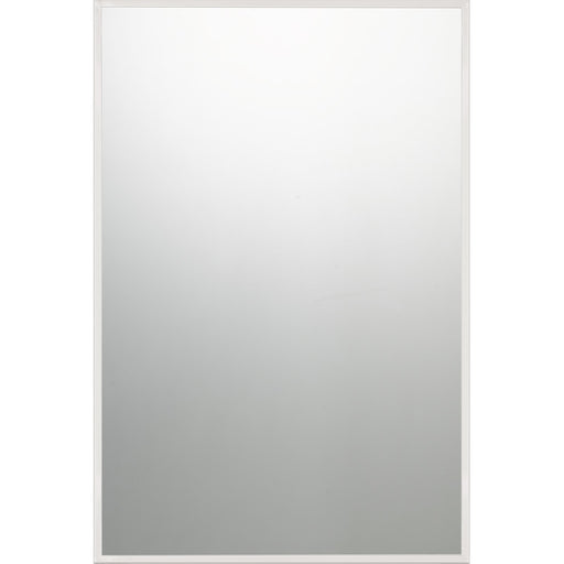 Quoizel Lockport 36in Rectangular Wall Mirror | Polished Chrome Steel Frame | Bathroom & Entryway Vanity Mirror | 24 x 1 x 36 in | Model QR3331