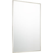 Quoizel Lockport 36in Rectangular Wall Mirror | Polished Chrome Steel Frame | Bathroom & Entryway Vanity Mirror | 24 x 1 x 36 in | Model QR3331