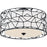 Quoizel 4 Light Semi-Flush Mount, Matte Black