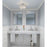 Quoizel Easton 3 Light Semi-Flush Mount, Opal