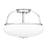 Quoizel Easton 3 Light Semi-Flush Mount, Opal