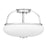 Quoizel Easton 3 Light Semi-Flush Mount, Opal