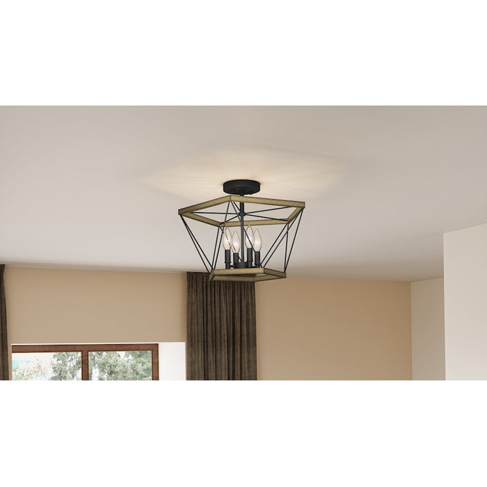 Quoizel Wintergreen 3 Light Semi-Flush Mount